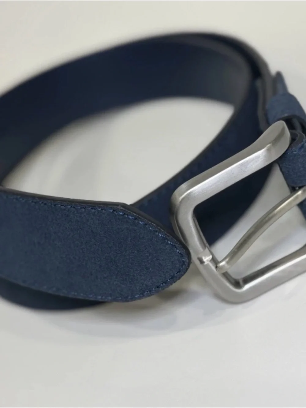 Bugatchi navy suede
